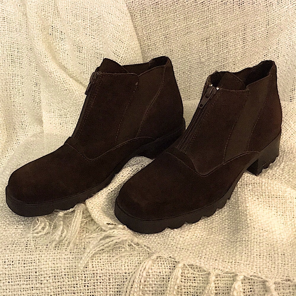 Barbo Brown Suede Boots, Size 7.5